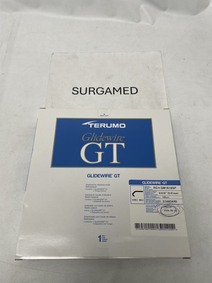 RG*GW1618SP - TERUMO - Glidewire GT - Double Angle - .016" x 180cm, (BX)