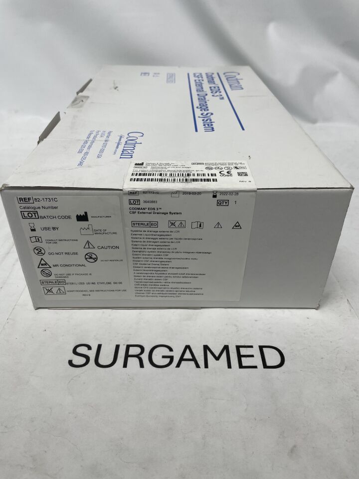 82-1731C - CODMAN - EDS 3 CSF External Drainage System w/o Catheter, (BX)