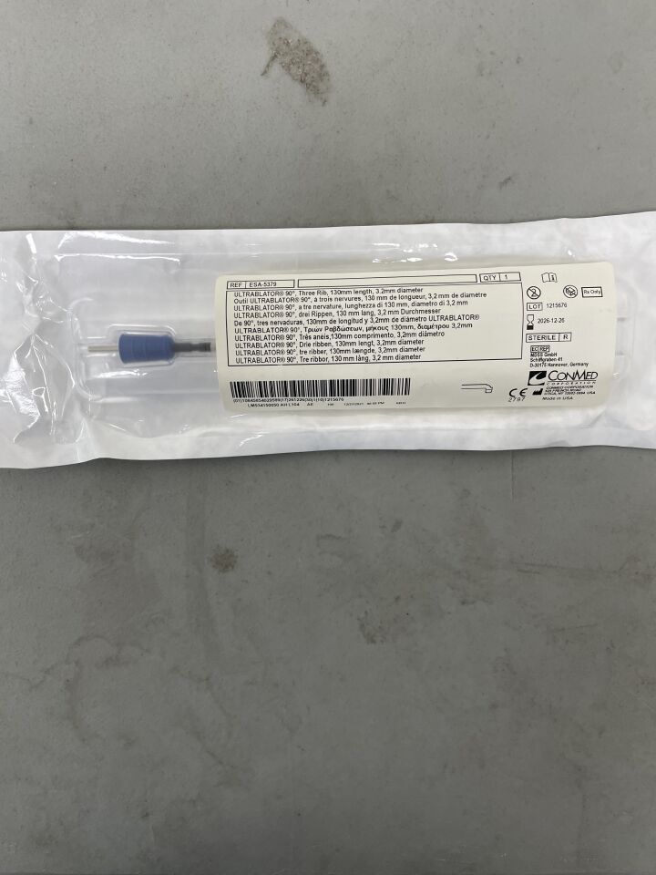 ESA-5379 - CONMED - ltrablator 90 Degree, Three Rib 3.2mm x 130mm, (EA)