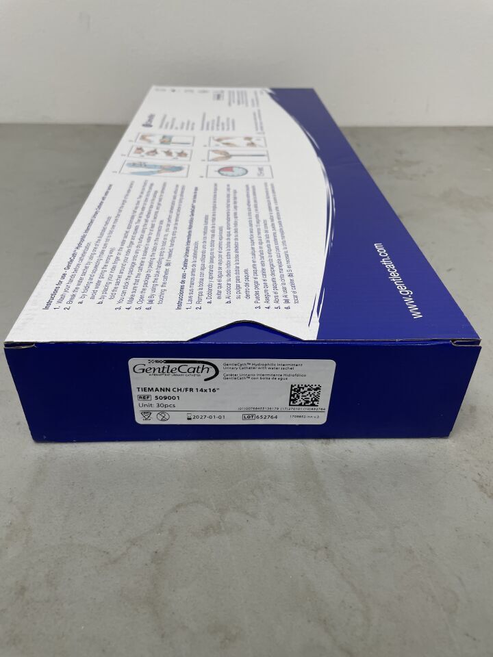 509001 - CONVATEC - Urinary Catheter with Water Sachet, Tiemann, 14CH x 15.7", (BX/30)