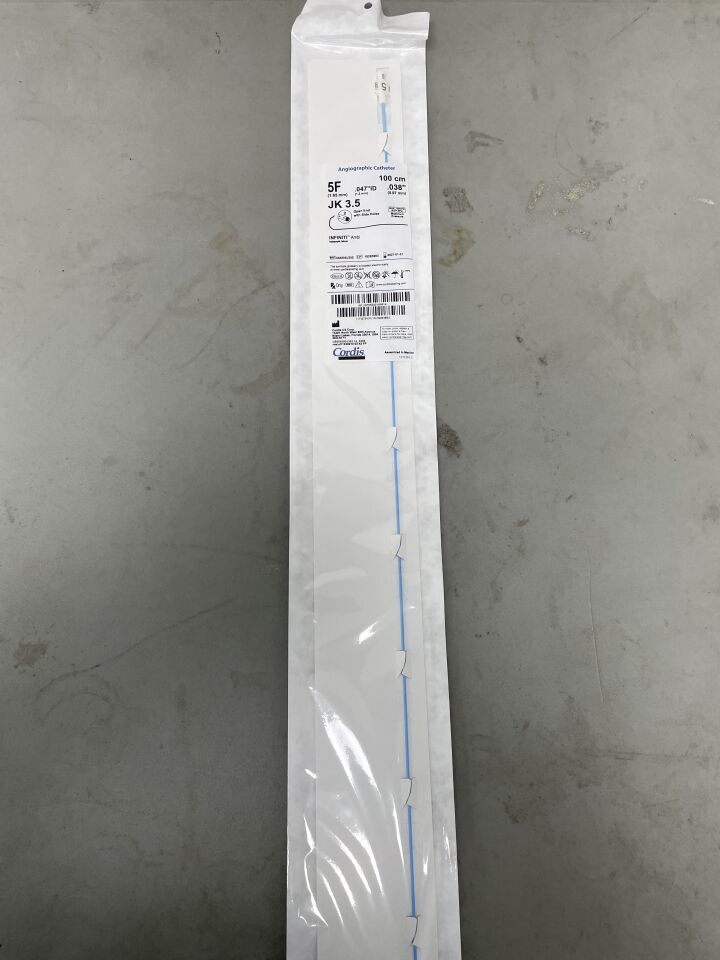 555500J352 - CORDIS - Infiniti Ambi Angiographic Catheter - JK 3.5 - 5Fr x .038" x 100cm, (EA)