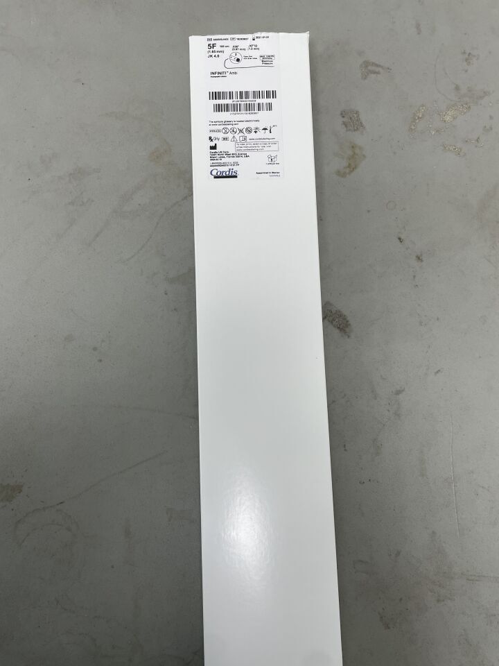 555500J402 - CORDIS - Infiniti Ambi Angiographic Catheter - 4.0 - 5Fr x .038" x 100cm, (BX/5)