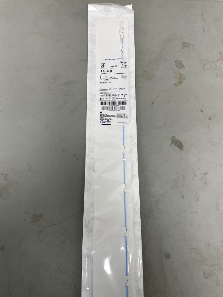 555500T401 - CORDIS - Infiniti Ambi Angiographic Catheter - TG 4.0 - 5Fr x .038" x 100cm, (EA)