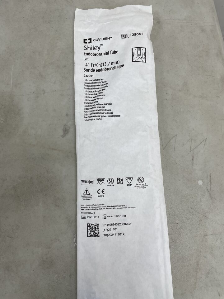 125041 - COVIDIEN - Shiley Endobronchial Tube, 41F (Part of Kit), (EA)