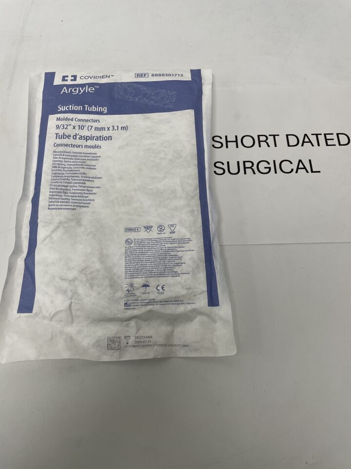 8888301713 - COVIDIEN - Argyle Suction Tubing Molded Connectors 9/32Ã¢â¬ ³ x 10Ã¢â¬ ²Ã, (EA)