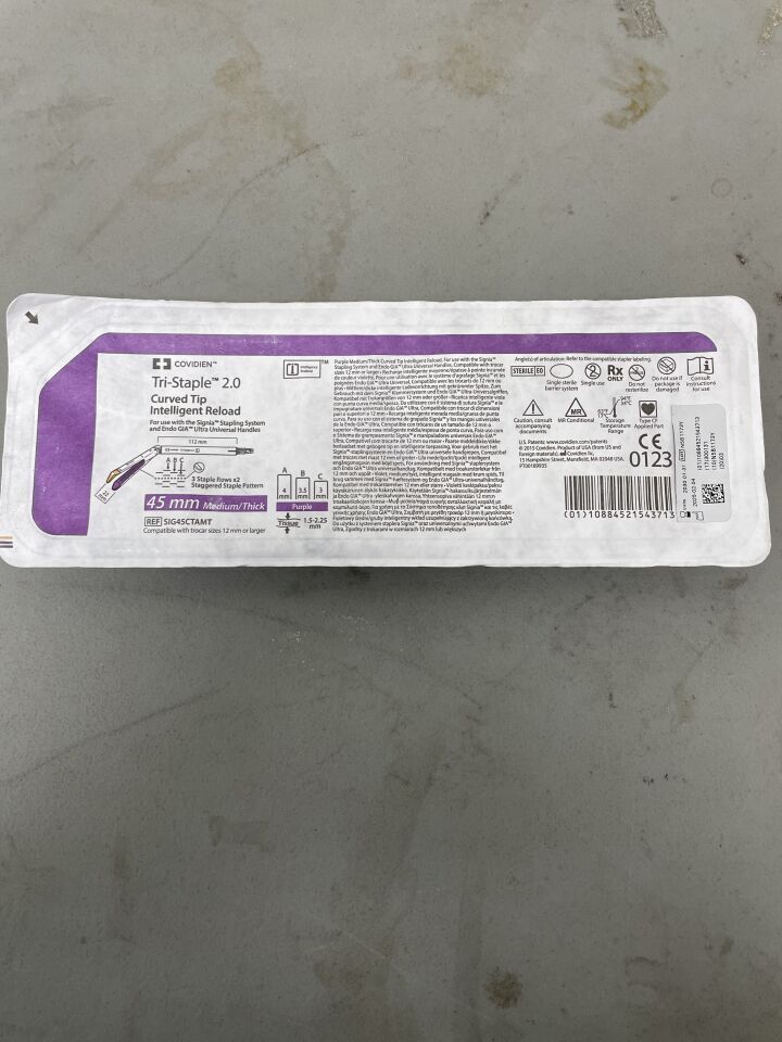 SIG45CTAMT - COVIDIEN - Signia Curved Tip Intelligent Reload & Introducer, 45mm Medium/Thick, (EA)