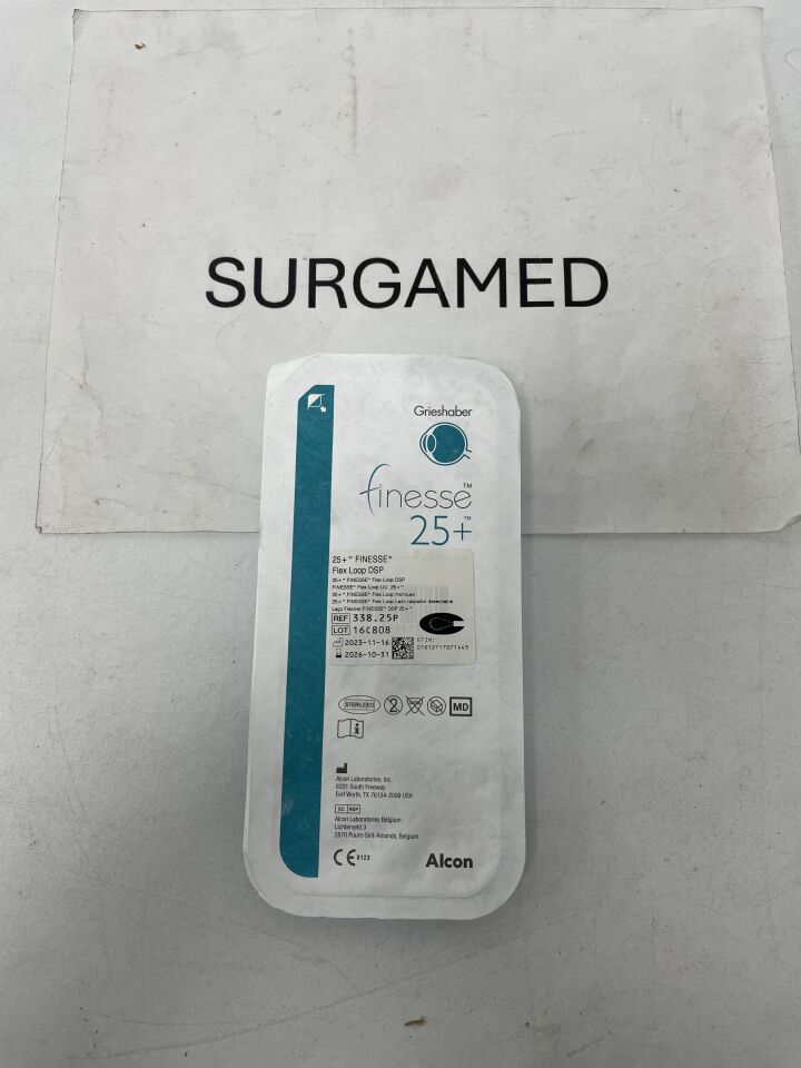 338.25P - ALCON - Finesse 25+ Nitinol Curved Membrane DSP Scarper Flex Loop, 25G, (EA)