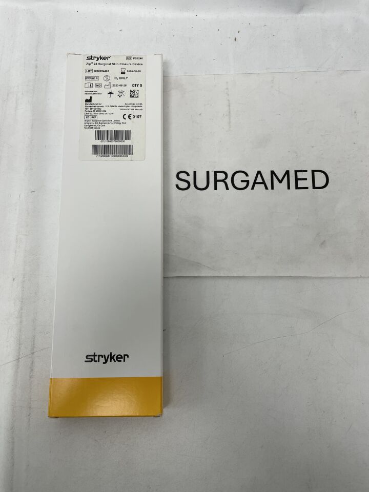 PS1240 - STRYKER - ZipSeal 24 Surgical Skin Closure Device, (BX/5)
