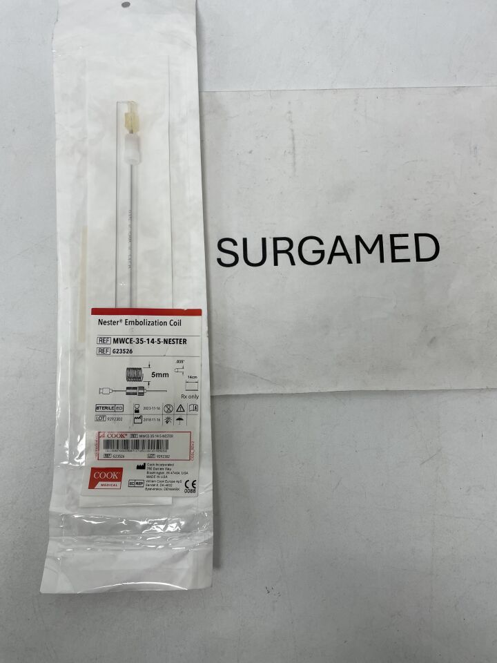 G23526 - COOK - Nester Embolization Coil - .035" x 14cm x 5mm, (EA)