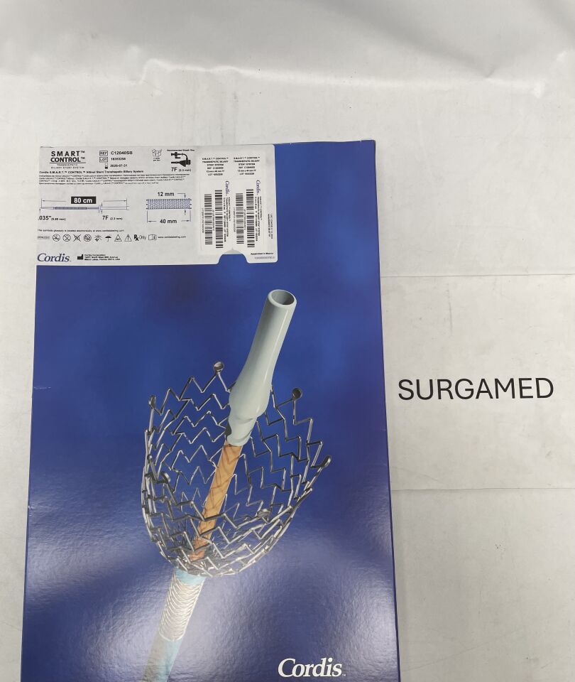 C12040SB - CORDIS - SMART Control Transhepatic Biliary Stent, 7FR x 80cm, 12mm x 40mm, (BX)