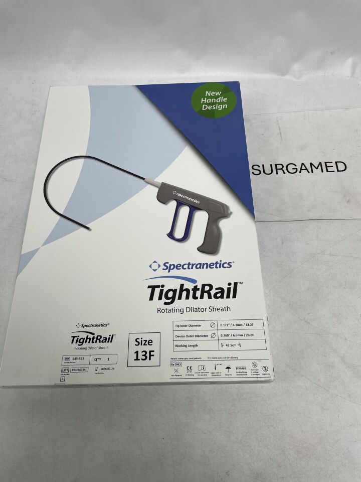 545-513 - SPECTRANETICS - TightRail Rotating Dilator sheath - 13Fr x 45.5cm, (BX)