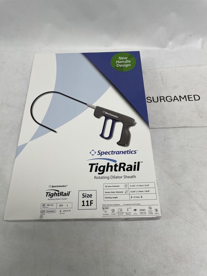 545-511 - SPECTRANETICS - TightRail Rotating Dilator Sheath - 11Fr x 47.5cm, (BX)