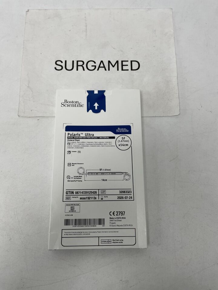 192113 - BOSTON SCIENTIFIC - Polaris Ultra Ureteral Stent - Dual Durometer Percuflex Material - 5Fr x 14cm, (BX)