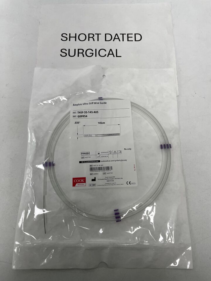 G09954 - COOK - Amplatz Ultra Stiff Wire Guide - THSF-35-145-AUS - .035" x 145cm, (EA)