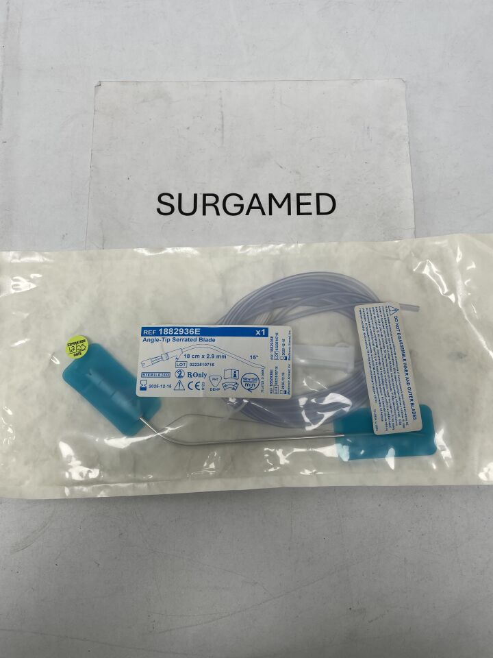 1882936E - MEDTRONIC - Angle-Tip Serated Blade - 2.9mm x 18cm, (EA)