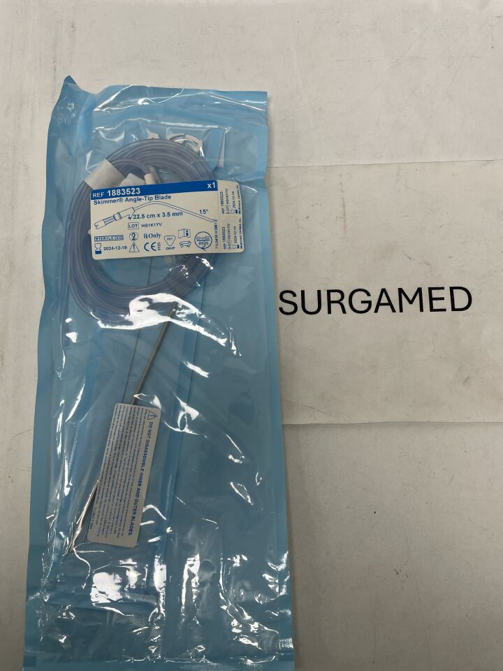 1883523 - MEDTRONIC - 3.5mm Skimmer Angled-Tip Blade: 22.5cm, (EA)
