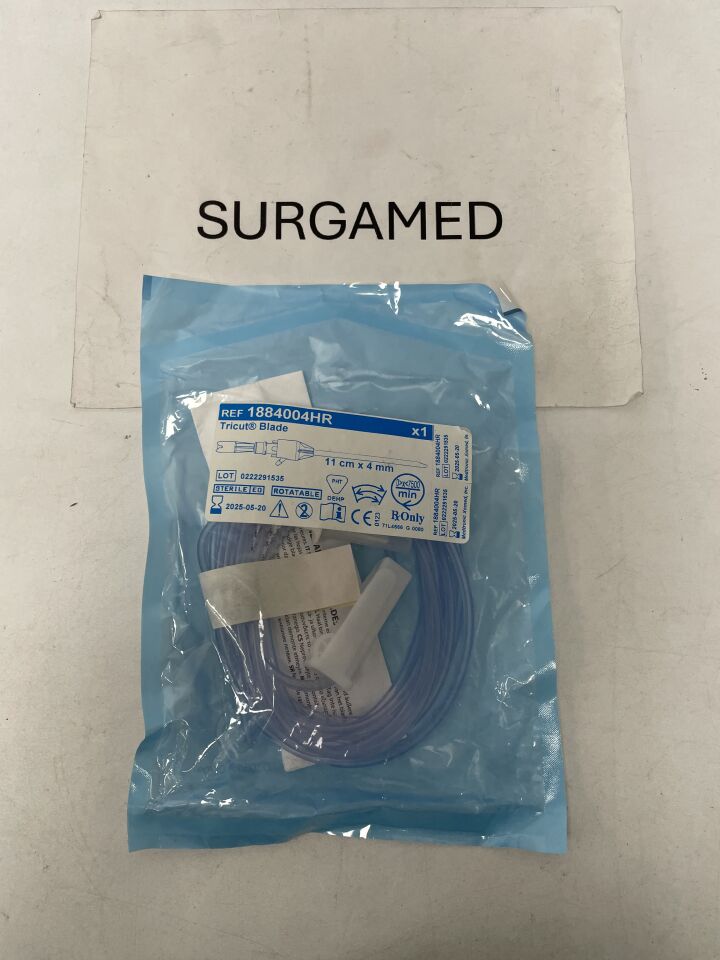 1884004HR - MEDTRONIC - Tricut M4-Rotatable Straight Sinus Blade, 4 mm dia. x 11 cm Length, (EA)
