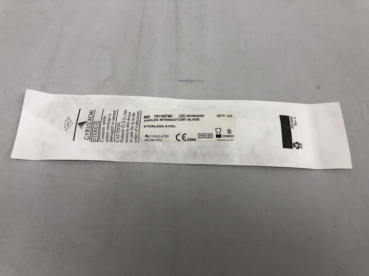 70130780 - GYRUS - Angled Myringotomy Blade, (EA)