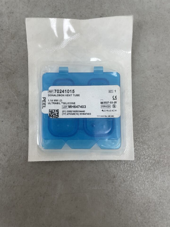 70241015 - GYRUS - Ultrasil Silicone DuraVent Vent Tube, 1.27 mm ID, (EA)