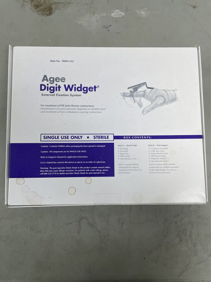 DWD-232 - HAND BIOMECHANICS - Agee Digit Widget External Fixation System, (BX)