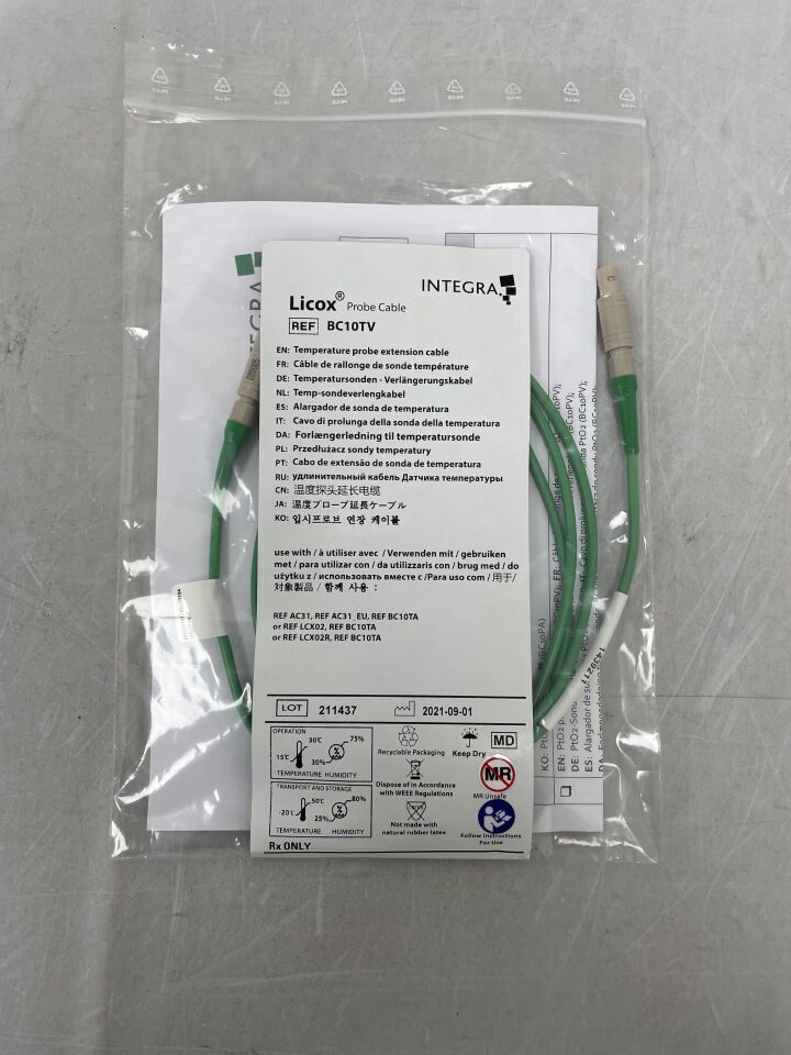 BC10TV - INTEGRA - Licox Temperature Probe Extension Cable (Green), (EA)