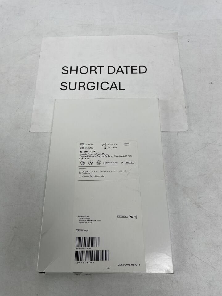 IP-37957 - INTERA ONCOLOGY - Intera 3000 HAI Tapered Catheterï¿½with Connector - 1.5mm x 0.6mm x 51.7cm, (BX)