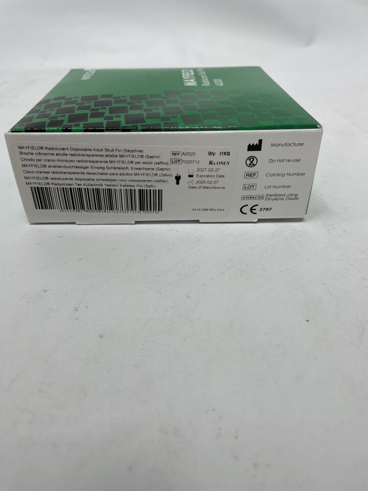 A2020 - INTEGRA - MAYFIELD Radiolucent Disposable Skull Pins, (BX/3)