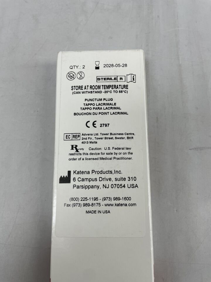 31302 - KATENA PRODUCTS - SuperEagle Punctum Plug, Small, 0.4mm-0.6mm -2 per box, (BX/2)