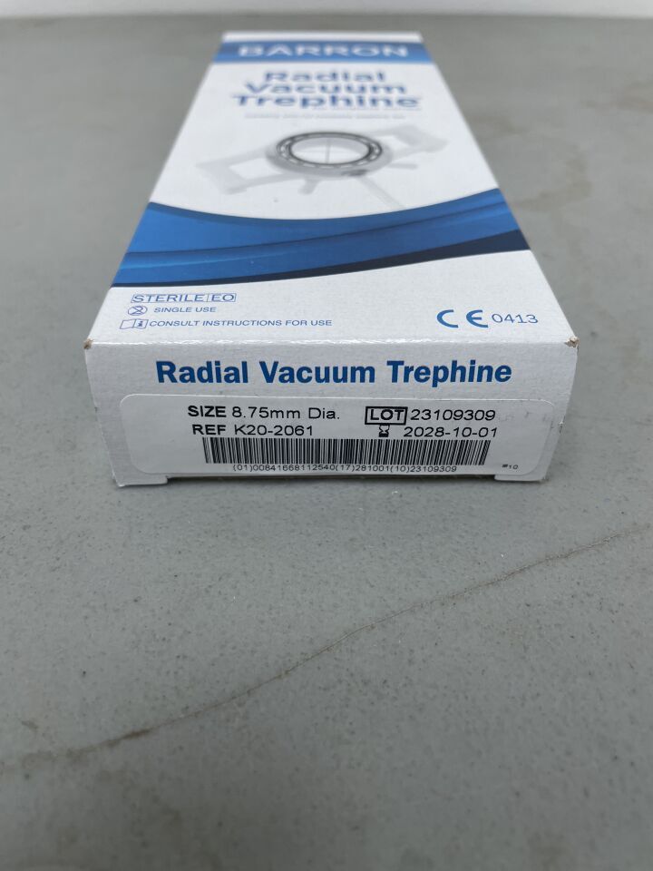 K20-2061 - KATENA PRODUCTS - Barron Radial Vacuum Trephine 8.75mm, (BX)