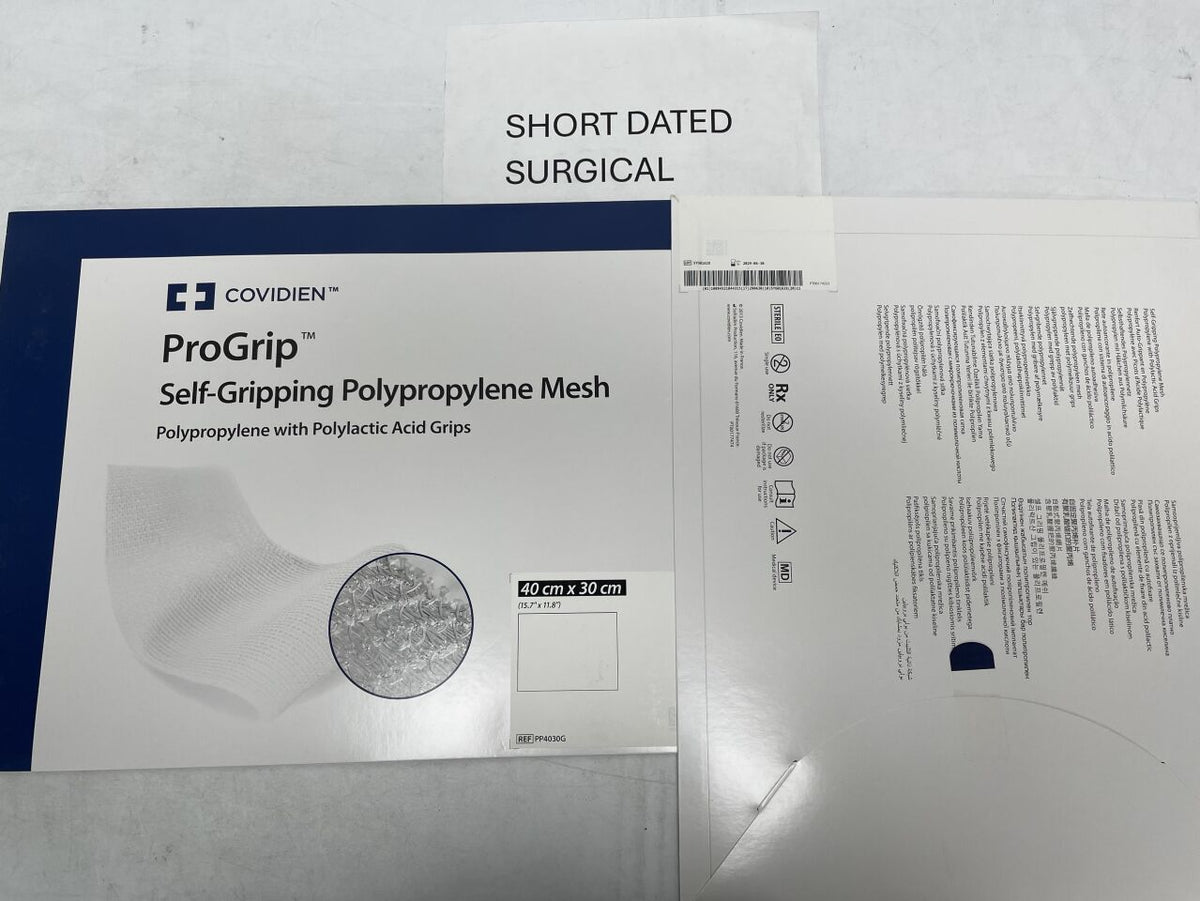 PP4030G - COVIDIEN - ProGrip Self-Gripping Polypropylene Mesh, Rectangle - 40cm x 30cm, (BX)