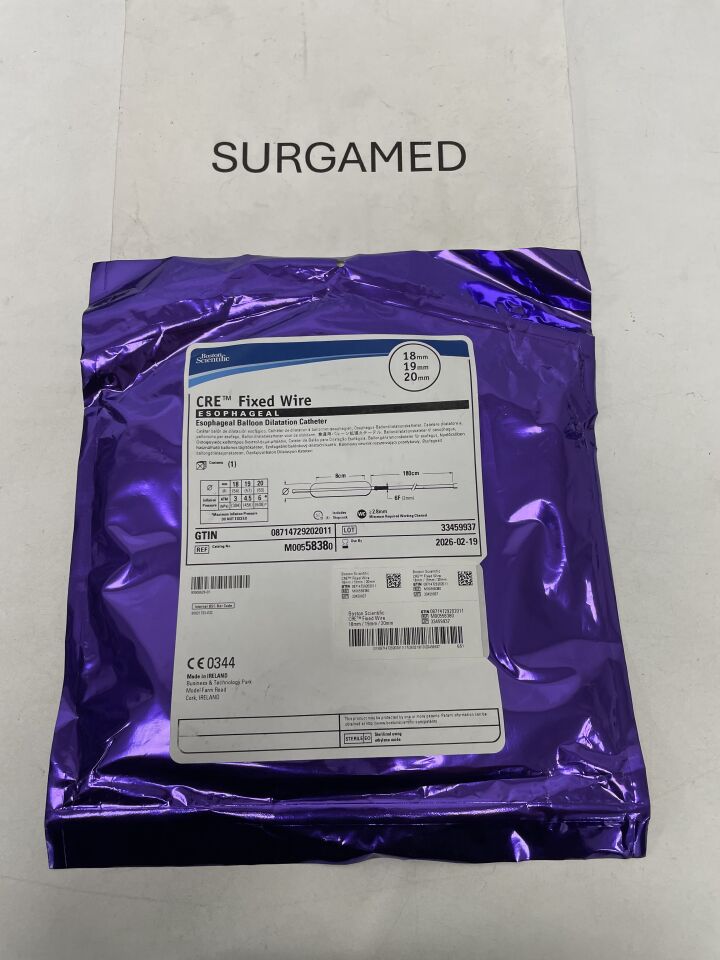5838 - BOSTON SCIENTIFIC - CRE Fixed Wire Balloon Dilatation Catheter - Esophageal - 18mm x 19mm x 20mm, (EA)