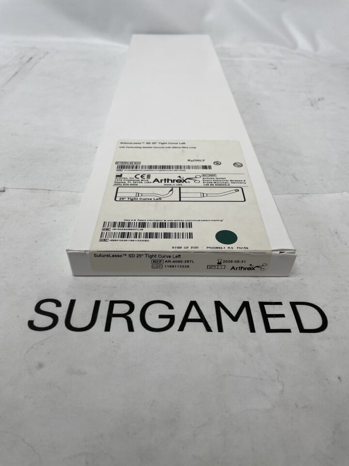 AR-4068-25TL - ARTHREX - SutureLasso SD 25Degree Tight Curve Left, (BX)