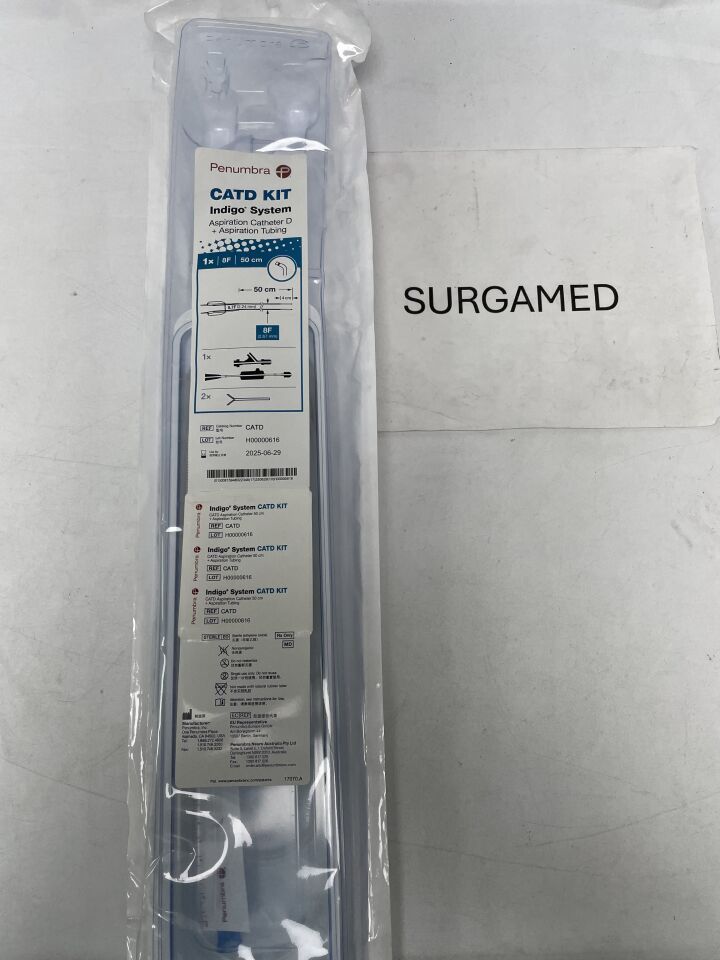 CATD - PENUMBRA - CATD Indigo CAT D Aspiration Catheter + Tubing 8F x 50cm, (EA)