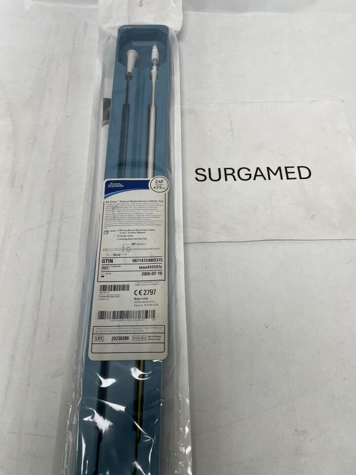410107 - BOSTON SCIENTIFIC - Re-Entry Malecot Nephrostomy Catheter Set - 24Fr x 35cm, (EA)
