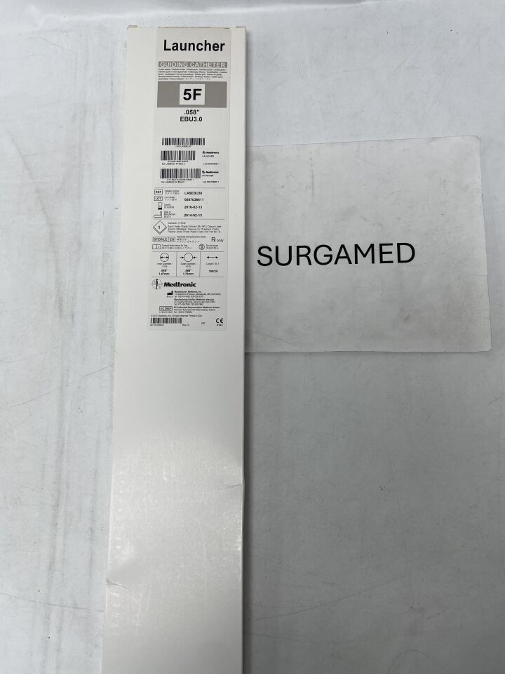 LA5EBU30 - MEDTRONIC - Launcher Guiding Catheter - EBU3.0 - 5Fr x .058"- .0695" x 100cm (L), (BX)