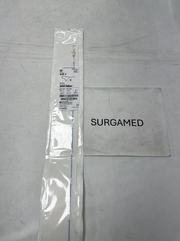 532-502 - CORDIS - Super Torque Diagnostic Catheter - Sim 2 - 5Fr x .035" x 100cm (L), (EA)
