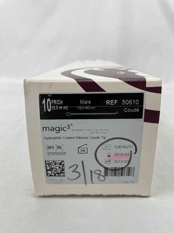 50610 - BARD - MAGIC3 Intermittent Catheter, 10Fr, 40cm, (BX/30)