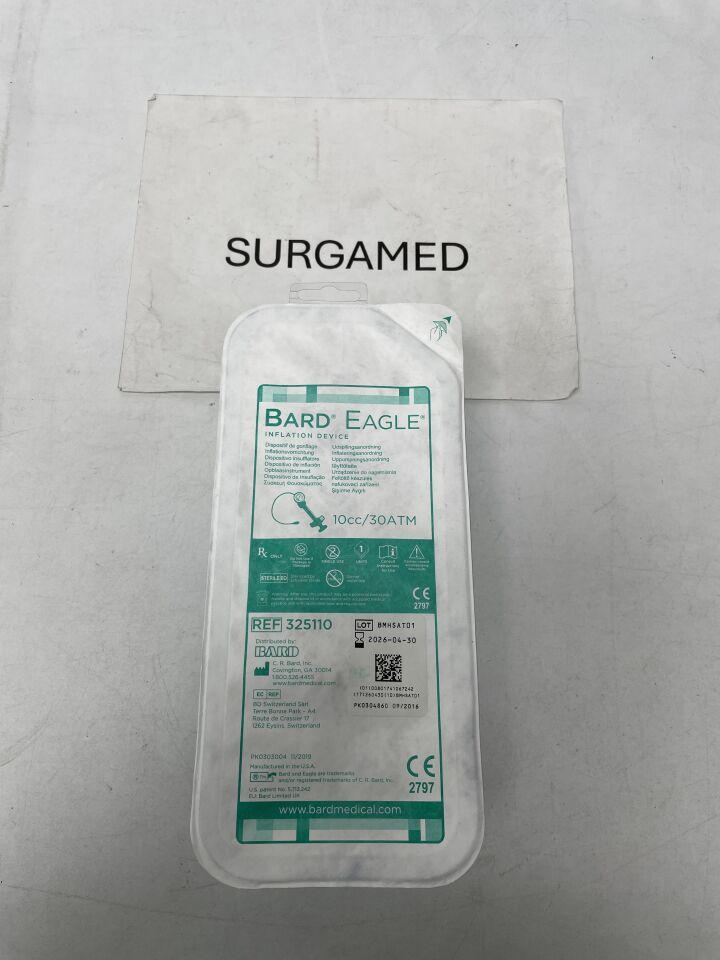 325110 - BARD - Eagle Inflation Device 10cc/30ATM, (EA)