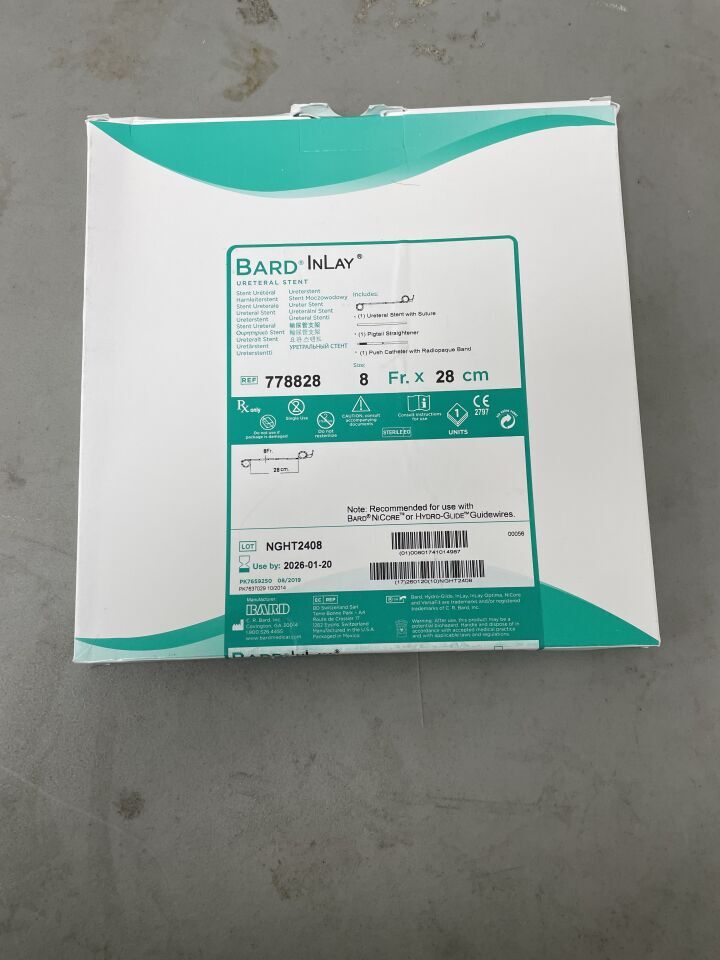 778828 - BARD - InLay Ureteral Stent 8F x 28cm, (BX/1)