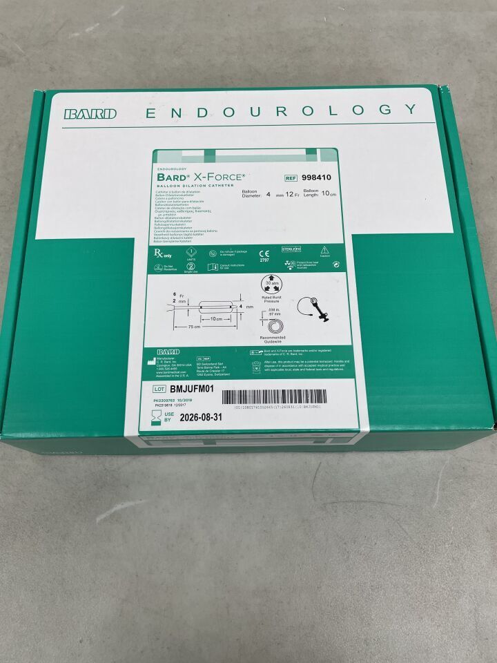 998410 - BARD - X-Force U30 Ureteroscopic Balloon Dilation Catheter 4mm x 100mm w/Inflation Device KIT, (BX/1)