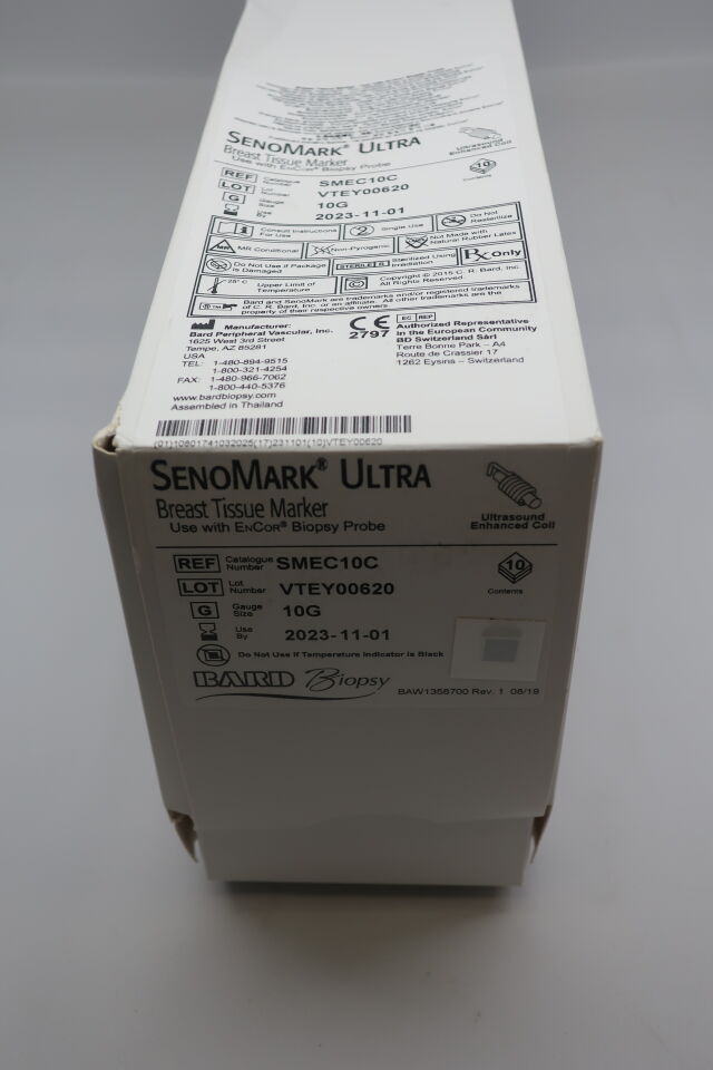 SMEC10C - BARD - SenoMark Ultra Breast Tissue Marker, 10 Ga EnCor, BioDur Coil, (BX/10)