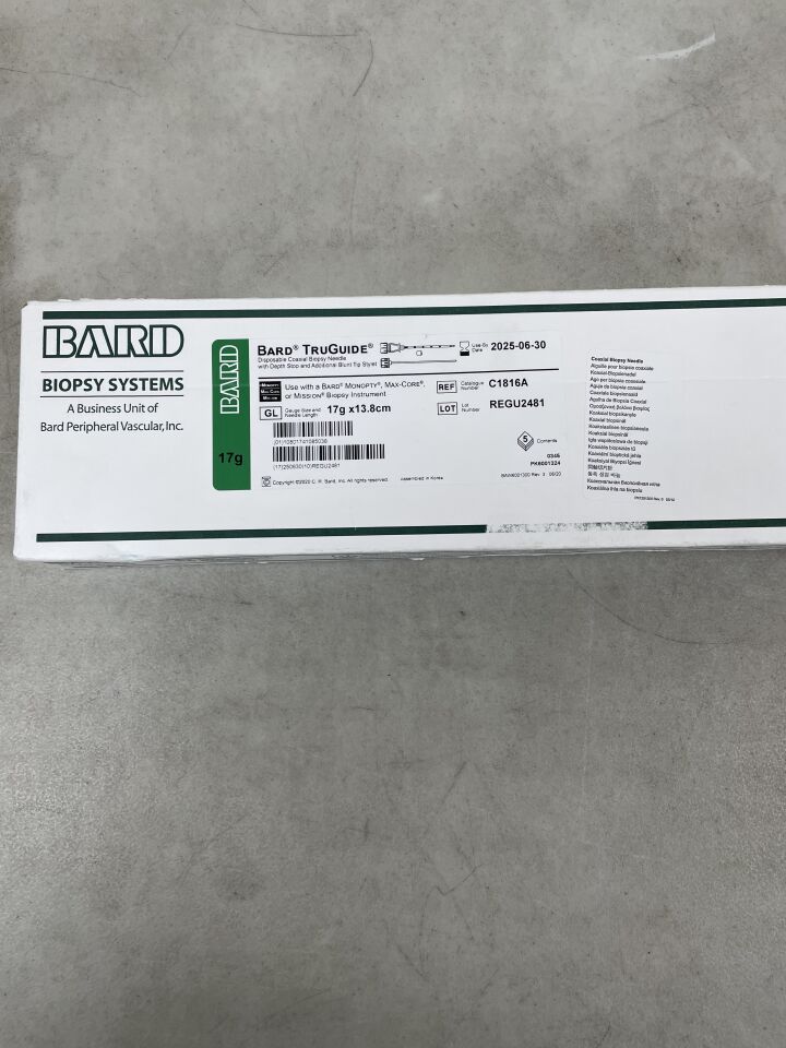 C1816A - BARD - TruGuide Coaxial Biopsy Needle 17G x 13.8cm, (BX/5)