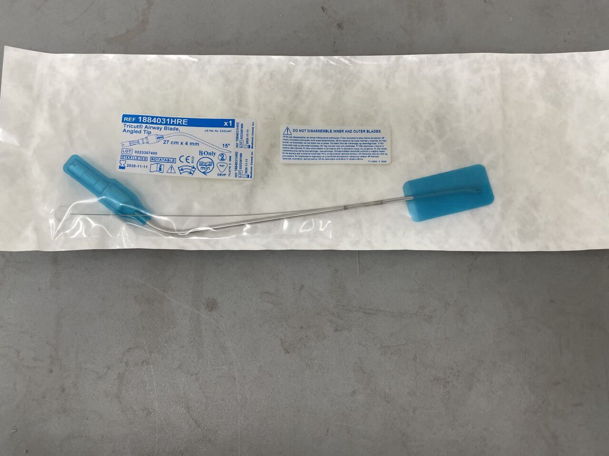 1884031HRE - MEDTRONIC - 4.0mm Tricut Rotatable Angle-Tip Subglottic Blade, 27cm, (EA)