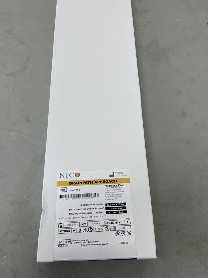 NN-2005 - NICO - BrainPath Approach Procedural Pack 13.5mm x 75mm (13GA Myriad), (BX/1)