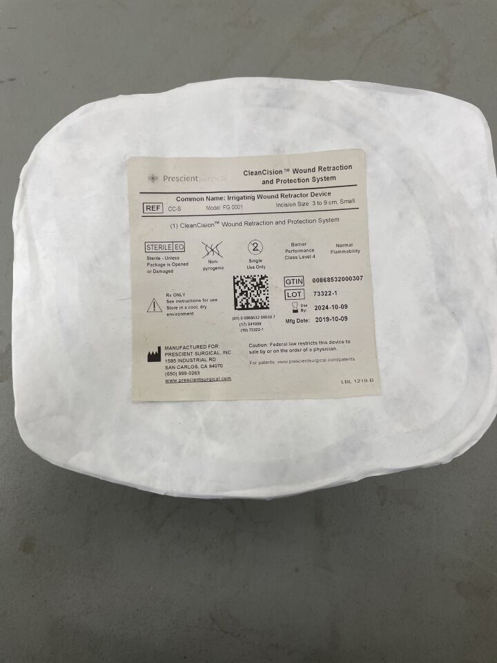 CC-S - PRESCIENT SURGICAL - CleanCision Wound Retraction and Protection System, (EA)
