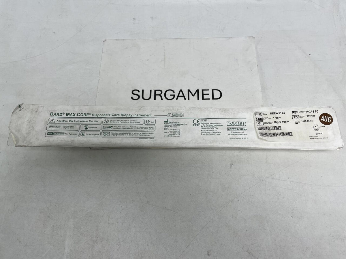 MC1610 - BARD - MaxCore Biopsy Instrument - 16G x 10cm, (EA)