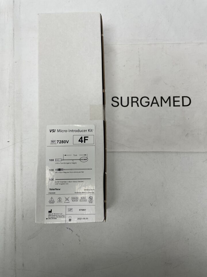 7280V - TELEFLEX - Vascular Solutions VSI Micro-Introducer Kit - 4Fr, (BX/10)