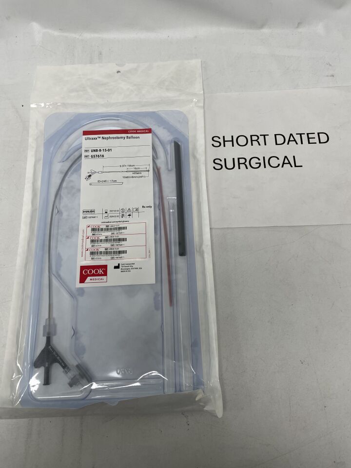 G57616 - COOK - Nephrostomy Balloon Catheter - 24F PTFE Sheath - 8mm x 15cm, (EA)