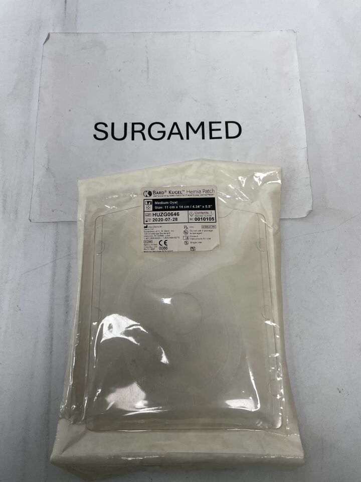 0010105 - BARD - Kugel Hernia Patch, Medium Oval - 4.34in x 5.5in, (EA)