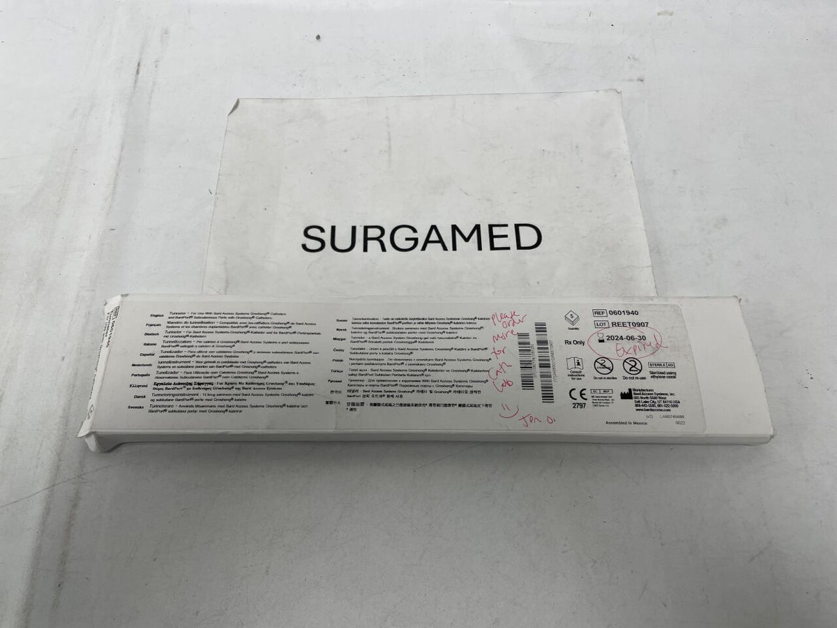 0601940 - BARD - Stainless Steel Tunneler for Groshong Catheter, (BX/5)